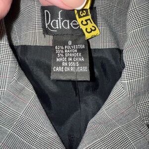 Rafaella Black and Gray Women's Blazer